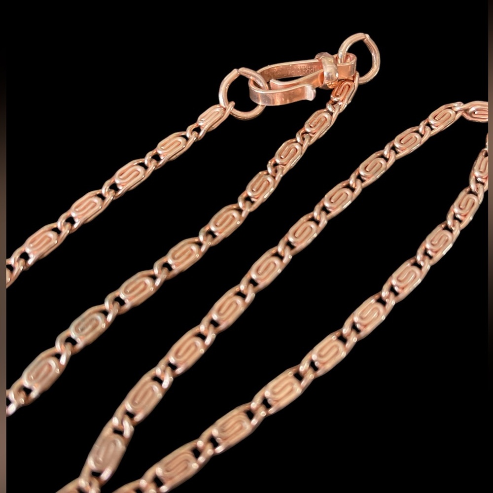 Sunrise Copper Vintage Necklace and Earrings - Picture 3 of 3